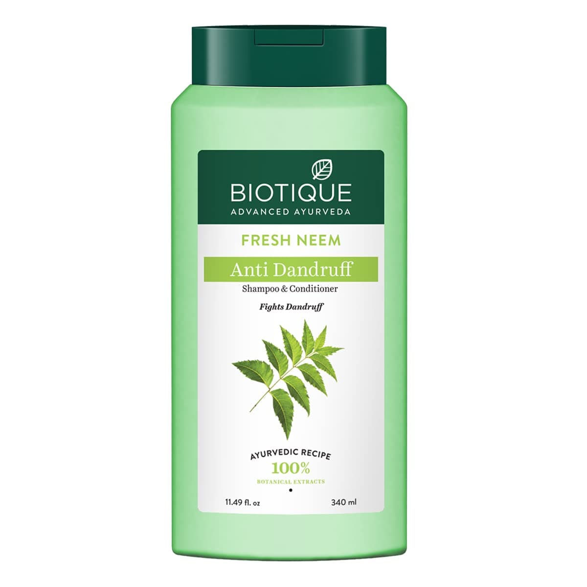 Biotique Fresh Neem Anti Dandruff Shampoo With Conditioner