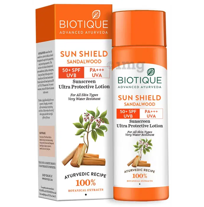 Biotique Sun Shield Sandalwood SPF 50 Lotion