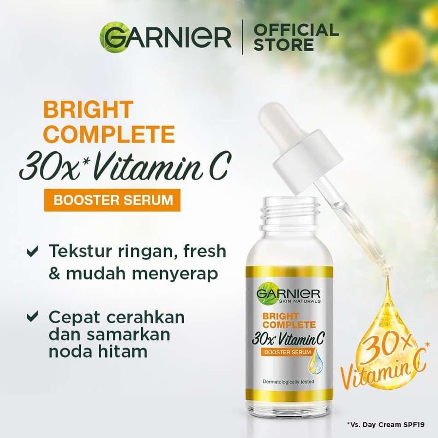 Garnier Bright Complete 30x Vitamin C Booster Serum Fades Dark