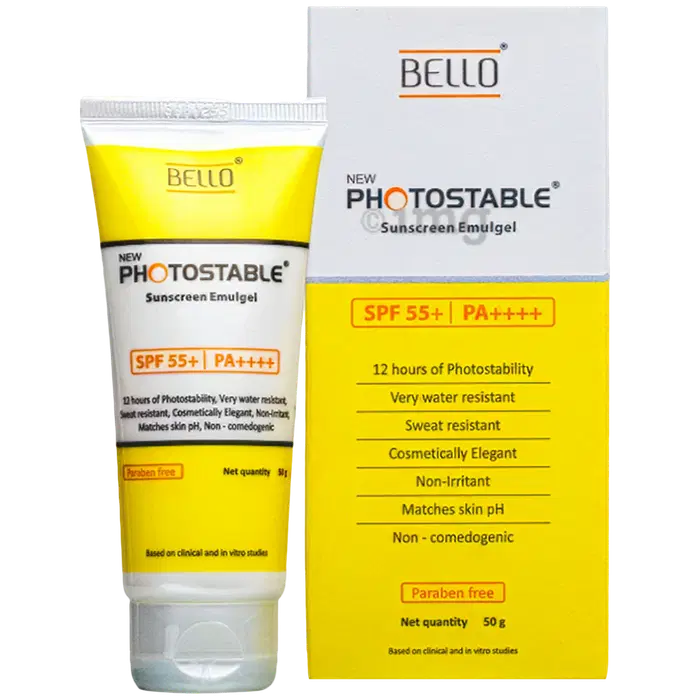 Photostable Sunscreen SPF 55+ Emulgel