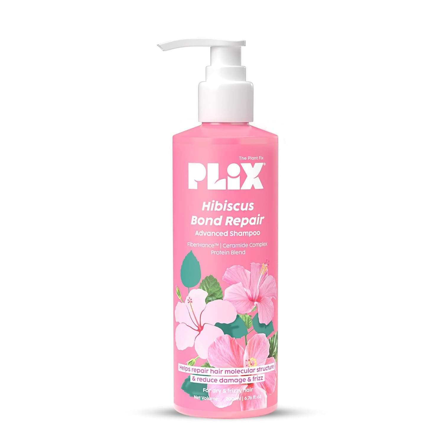 Plix Hibiscus Bond Repair Advanced Shampoo Dry And Frizzy Hair