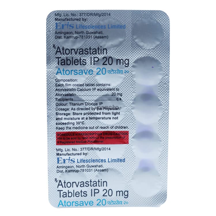 Atorsave 20 Tablet