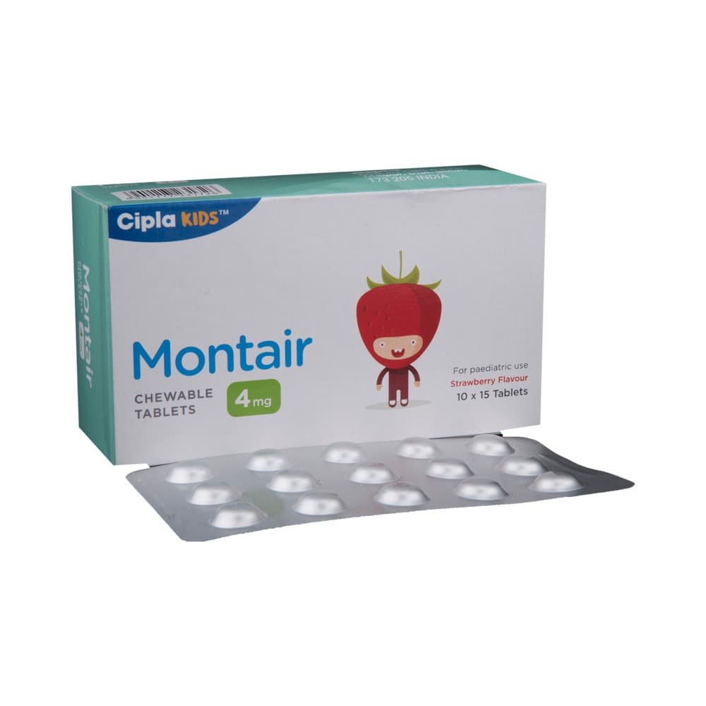 Montair 4 Chewable Tablet Strawberry