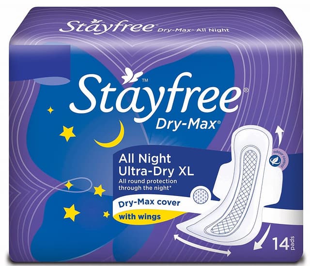 Stayfree Dry-Max All Night Ultra-Dry Pads XL