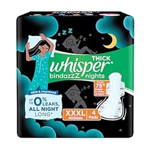 Whisper Ultra Night Sanitary XXXL 4 Pads